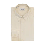 1000 10558 33 SLIM SHIRT | LIGHT BROWN/OFFWHITE