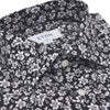SLIM FIT FLOWER SHIRT | BLACK