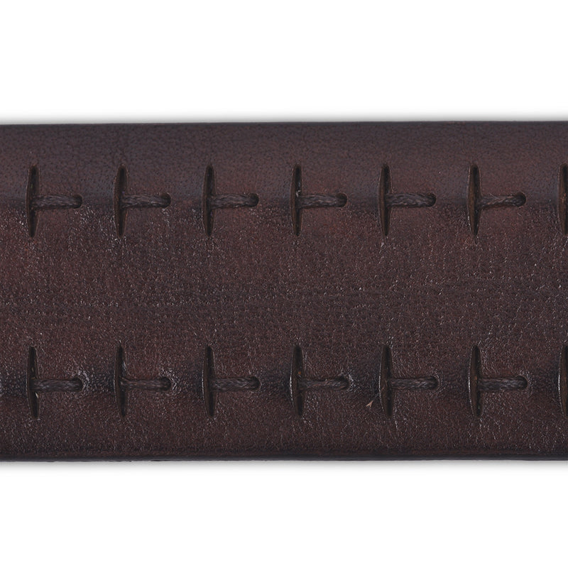 PAOLO VITALE BELT | DARK BROWN
