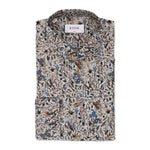 GRAY FLORAL PRINT SHIRT | GRAY