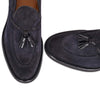 TASSEL MOC LOAFERS | NAVY SUEDE