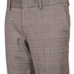 TORD TROUSERS | LIGHT BROWN CHECK/43H