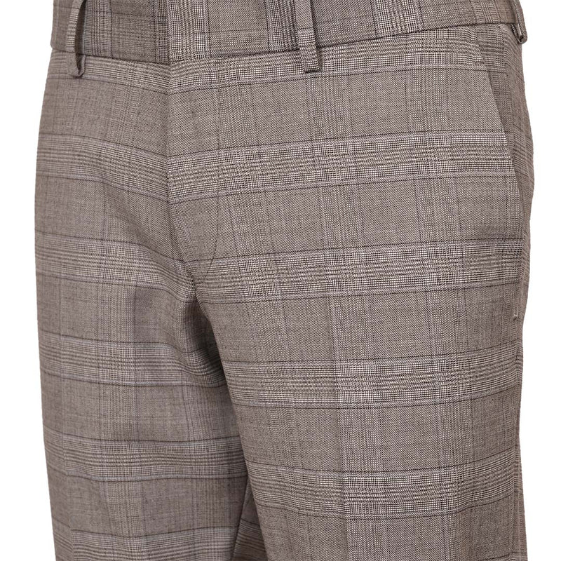 TORD TROUSERS | LIGHT BROWN CHECK/43H